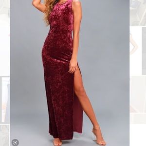 Lulus Velour Maxi